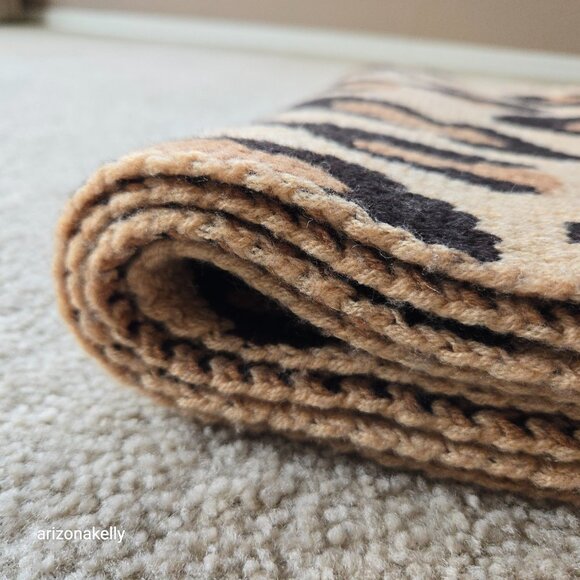 NWT Demylee x J. Crew Wool Leopard Print Scarf - Picture 11 of 16